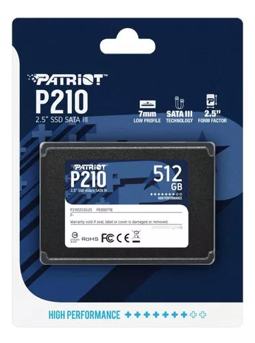 SSD 512GB Patriot P210