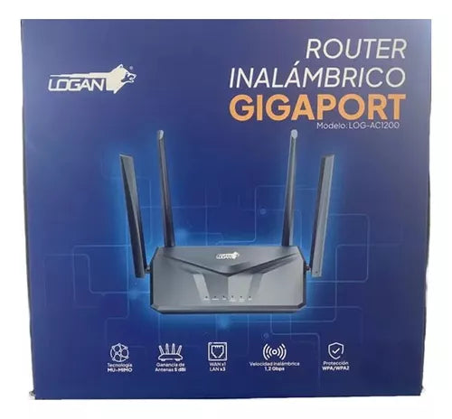 Router AC1200 Gigabit Logan LOG-AC1200