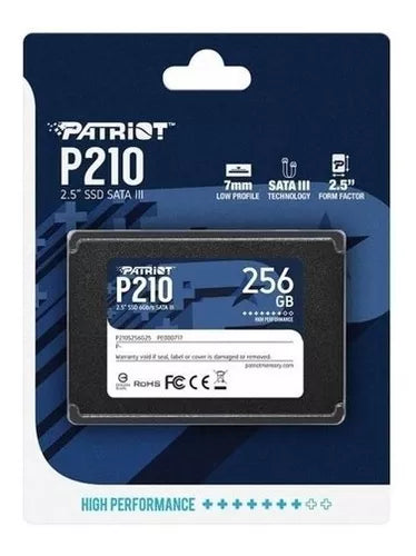 SSD 256GB Patriot P210