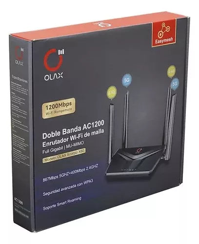 Router AC1200 Gigabit OLAX Scorpio X60