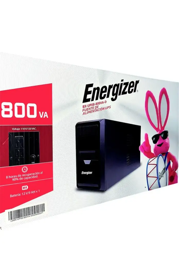 UPS 800VA 4 Tomas Energizer BXUP08800VAD