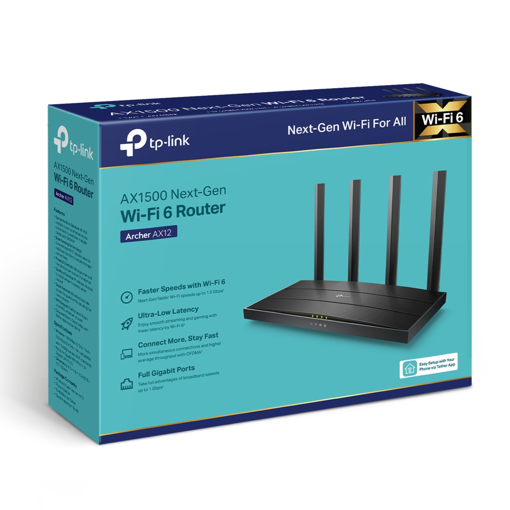 Router AX1500 TP-LINK Archer AX12