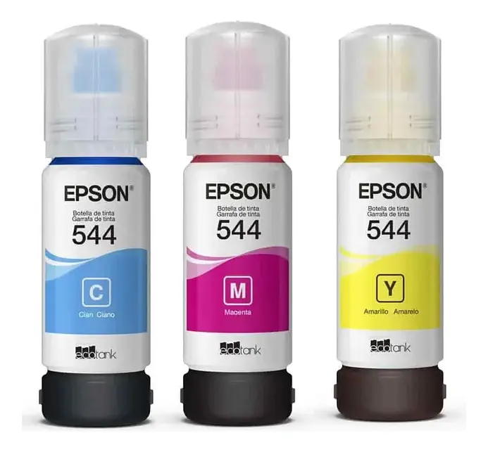 Kit Tinta Epson T544 Cyan Magenta Amarillo