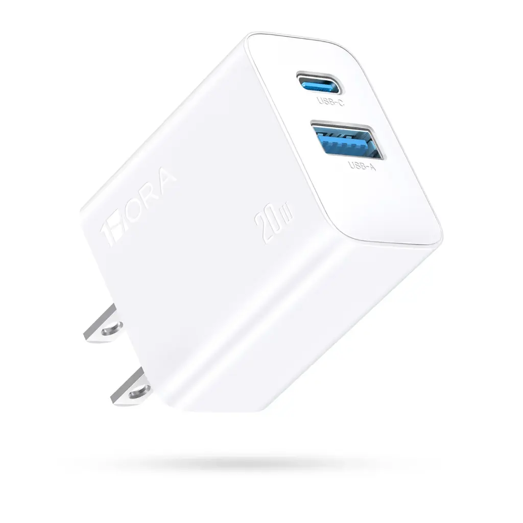 Cargador 20W USB-A USB-C 1HORA GAR161