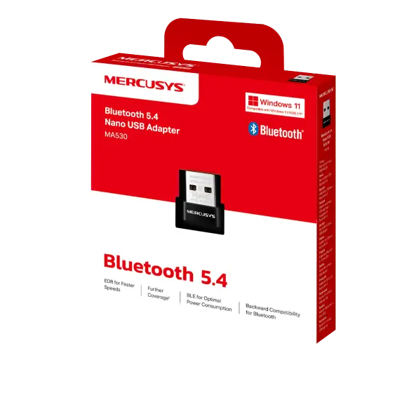 Adaptador USB a Buetooth 5.4 Mercusys MA530