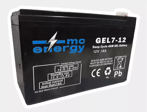 [UPS0011] Batería UPS MC ENERGY 12V / 7AH