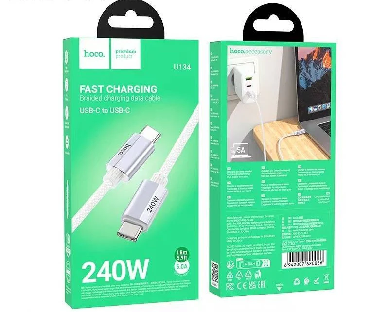 [CBL0008] Cable USB-C a USB-C 240W Hoco U134