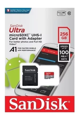 [MSD0003] Memoria MicroSD 256GB SanDisk