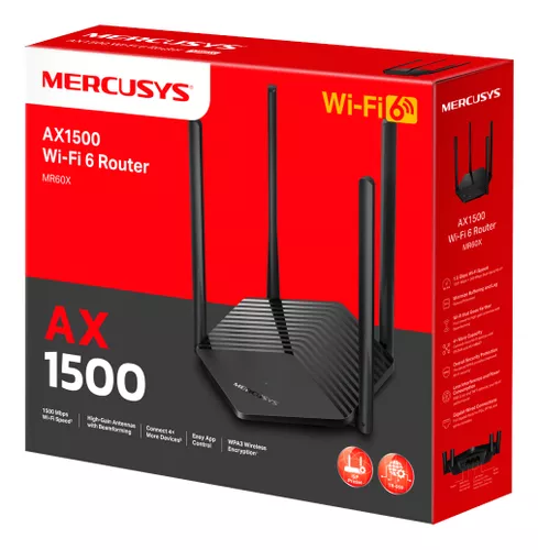[RED0036] Router AX1500 Gigabit Mercusys MR60X