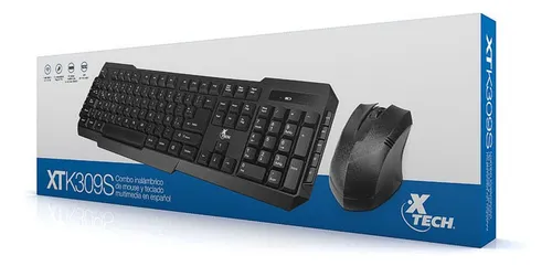[TMO0006] Teclado + Mouse Inalámbrico XTECH XTK-309S