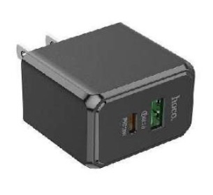 [CRG0018] Cargador PD20W + QC3.0 Doble Puerto USB-A USB-C Hoco CS14