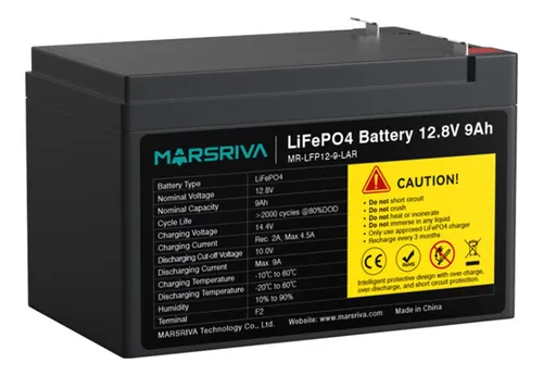 [UPS0026] Batería UPS Litio Marsriva 12.8V/9AH