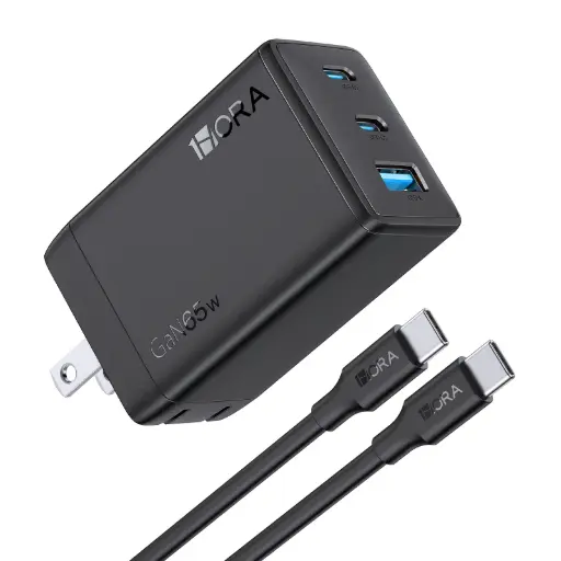 [CRG0032] Cargador 65W USB-C + Cable Tipo C 1HORA GAR322