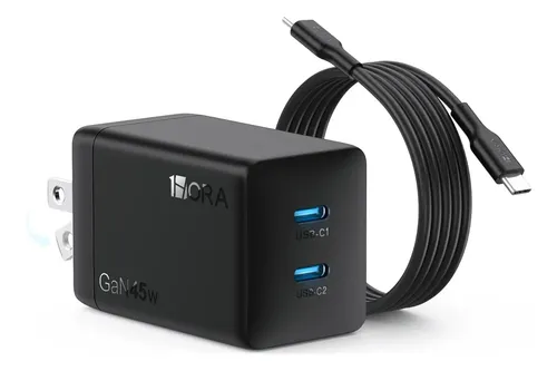 [CRG0033] Cargador 45W USB-C + Cable tipo C 1HORA GAR170